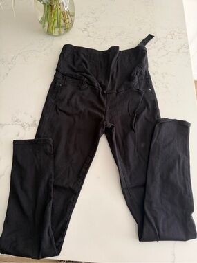Mavi Black Stretch Maternity Jeggings